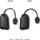 Genuine Leather Key Fob Cover Compatible with Lexus ES300h ES350 LC500 LC500h LS500h NX350 NX250 NX350h GX460, etc. Key Fob Case with Keychain & Lanyard for Lexus Key Fob (4 Buttons, Black)