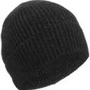 Heat Logic Women Winter Beanie Hat, Warm Stretchy Skull Cap, Soft Cozy Cap, Knit Beanie in Multiple Colors (Black)