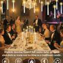 Christmas Decorations - 32pcs Floating Candles with Wand Magic Hanging Candles, Flameless Warm Light Flickering Battery Operated Candles, Floating LED Candle for Halloween Christmas Theme Party