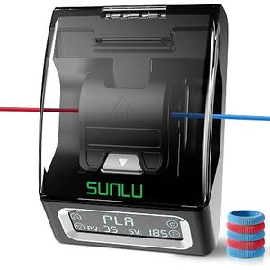 SUNLU Official Filament Connector, Fast Heating Filament Splicer for 3D Printer Filament 1.75mm, Up to 240°C, Compatible with PLA PETG TPU ABS PA Nylon, Easy to Use, Pack with 200PCS PTFE Sleeve