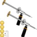 Inside Pipe Cutter for PVC Pipe, 2Pcs Pipe Cutter Tool Set with Diamond Grit Cutting Wheel and Handle, 7in Adjustable Cutting Depth, 1/4in Hex Shank Fit for Impact Drivers and Drills