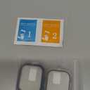 Misxi 2 Pack Tempered Glass Case Compatible for Apple Watch Series 11 (2025) Series 10 46mm, Hard PC Screen Protector Overall Protection Scratch-Resistant Cover for iWatch, 1 Blue + 1 Transparent