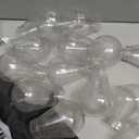 Lurrose 30pcs Light Bulb Cover: Transparent E27 Lamp Bulb Covers Plastic Lamp Casings for String Lights - Small Lampshade for Living Room Patio and Festive Decorations