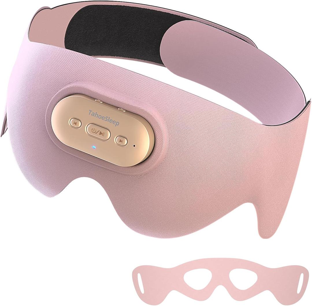 Sleep Headphones for Side Sleepers, Ultra-Thin Adjustable Stereo Speakers, Sleep Mask with Bluetooth 5.4, 64H Playtime, Comfortable for Sleeping, Travel & Meditation, Unique Gifts for Women
