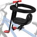 Kid's Bike seat Front Child Carrier Bike Chair for Bicycle Kids seat for Children 2~4 Years, Weight 55 lbs (front mounted black)