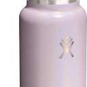Hydro Flask Water Bottle - Insulated Stainless Steel - Wide Mouth Flex Straw Lid, Non-Spill, Leakproof and Refillable in 32 Oz Glimmer Pink