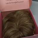 UDU Hair Topper Short Pixie Cut Toppers for Women with Thinning Hair Synthetic Wiglet Toppers Instant Volume & Fullness, Natural-Looking & Lightweight, Boosting Confidence (Deep Almond Brown with Highlights)