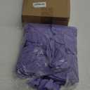 Kinlop 50 Pcs Spandex Chair Sashes Bows Chair Bands Slider Sashes for Covers Elastic Bands Ties Without Buckle Decorations for Wedding Party Events Ceremony Birthday(Light Purple)