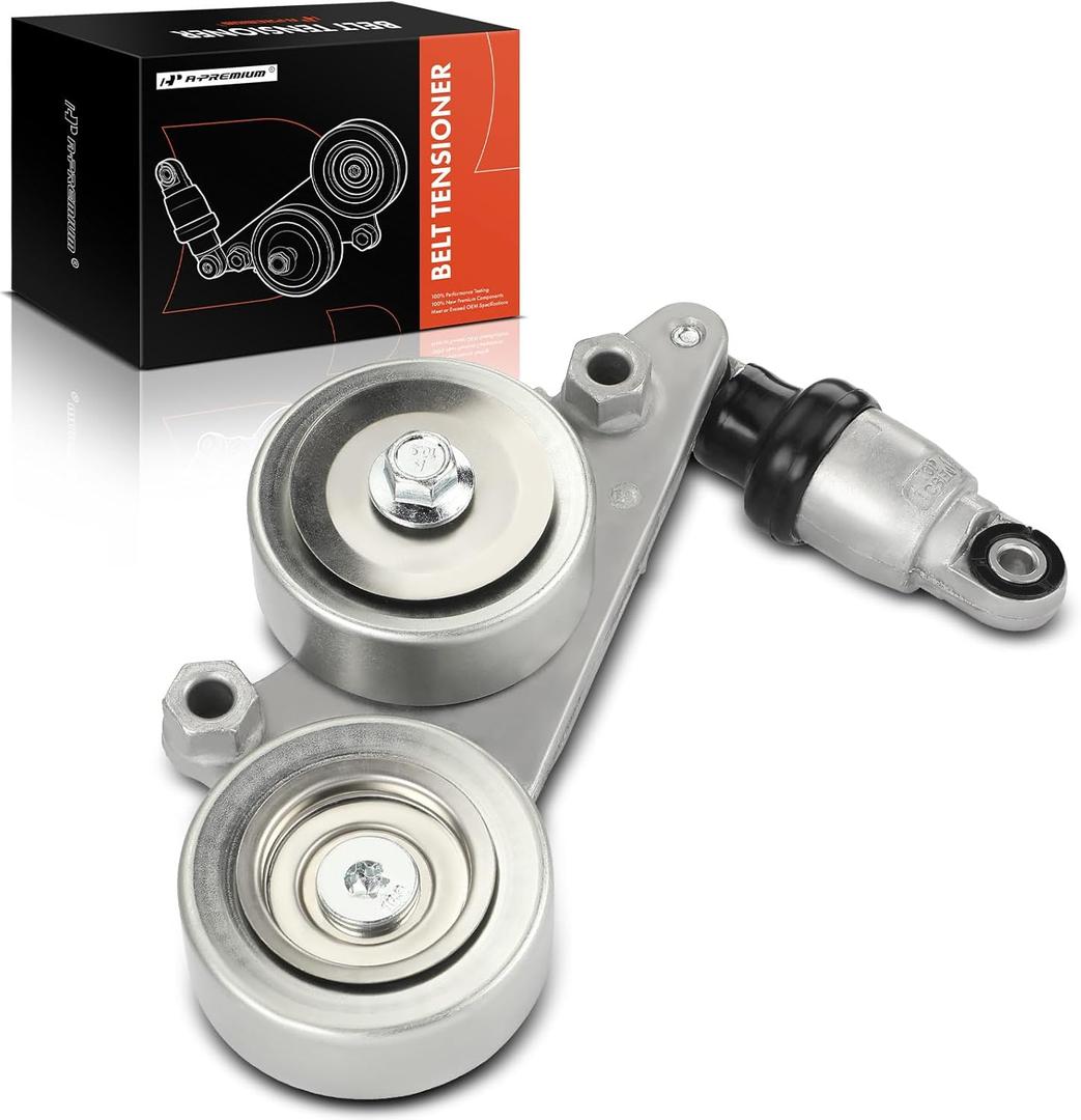 A-Premium Belt Tensioner Assembly with Pulley Compatible with Honda Accord 2008-2010, Odyssey 2005-2010, Pilot 2006-2011, Accord Crosstour 2010 3.5L, Replace# 31170R70A01, 31170RKB005