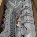 Trench & Driveway Channel Drain with Galvanized Steel Grate - 3 Pack