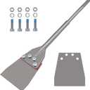 SDS Max Floor Scraper, TOOVEM 6 Inch Floor Scraper SDS Chisel Bits with Replacement Balde, SDS Max Chisel Long Handle Heavy Duty Thinset Removal Tile Adhesive Removal Tool for Rotary Hammer Drills