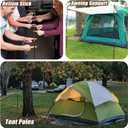 Tent Poles Replacement Compatible with Coleman 2 Person Sundome Camping Tent, Pre-Assembled Replacement Poles for Coleman, Easy to Install, Lightweight Fiberglass, 2 Pack