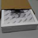 Egofine 8x10 Picture Frames Set of 4, Made of Solid Wood Covered by Plexiglass 4x6 and 5x7 with Mat or 8x10 without Mat, for Table Top Display and Wall Mounting Photo Frame White