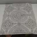 ELEGANT LIFE HOME 100% Cotton Medallion Embroidered Standard Pillow Sham 20 x 26 inches, Gray, 1 Piece