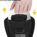 2 Pcs Open Top Handcuff Case, Handcuff Pouch for Duty Belt Accessories, Compact Cuff Holder Holster for Standard Chain/Hinge Handcuffs Security Guard Equipment