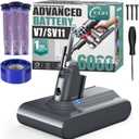 EGR Advanced 6000mAh V7 Animal Battery Replacement Compatible with Dyson SV11 V7 Motorhead V7 Animal V7 Trigger V7 HEPA V7 Car+Boat V7 Absolute Handheld Vacuum Cleaners (Not Fit V6, V8, V10)