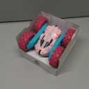 Threeking Remote Control Car RC Cars Toys for Girls Boys Ages 6-12, Upgraded USB-C Modular Batteries, 4WD Stunt Car with Breathing Soft Lights, Double-Sided Driving & 360 Flips, Presents Gifts, Pink