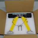 Upgraded RV Step Stabilizer kit for Travel Trailers/5th Wheels/Motorhomes, Reinforced Metal, RV Step Stabilization Kit, Foldable and Easy Installation (Yellow)