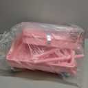 Amazon Basics 3-Tier Rolling Utility or Kitchen Cart, Lockable Wheels, Multifunctional Storage, Dusty Pink