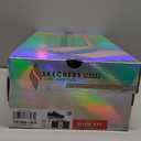 Skechers Women's Uno - Shimmer Away Wedge Slip-on Fashion Sneakers (8 Wide, Black/White)