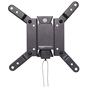 Amazon Basics Tilt TV Wall Mount fits 12-40 inch TVs and VESA 200x200, Black