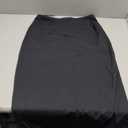 THE GYM PEOPLE Women's High Waist Tummy Control Pencil Skirts Stretchy Bodycon Midi Skirt Below Knee with Back Slit L