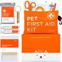 Dog First Aid Kit - Pet Emergency Kit - Water Resistant High Visibility Reflective First Aid Pouch Dog Camping Essentials for Hiking, Backpacking, Sports, Hunting (Ready-Go Pouch)