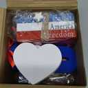 FoldTier 11 Pieces Memorial Day Table Decoration 4th of July Tiered Tray Decorations Patriotic Wooden Book Sign Firework Centerpiece Red White and Blue Tabletop Decor for Home 250th Anniversary