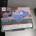 Kids Air Mattress Inflatable Toddler Travel Bed with Sides, Cot Sleeping Pad, Blue