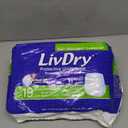 LivDry Adult Incontinence Underwear, Extra Absorbency Adult Diapers, Leak Protection, Medium, 19-Pack