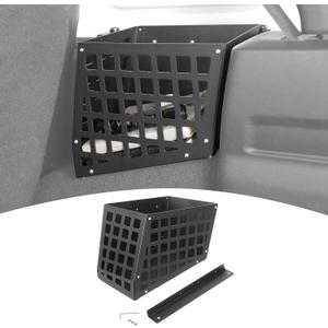 for Jeep JLU Trunk Right Side Molle Storage Bin Cargo Space Organizer Basket System Storage Carrier Box for Jeep Wrangler JLU 2018-2023 4DR Modular Storage Solution for Hardtop