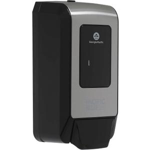 Pacific Blue Ultra Wall-Mounted Manual Dispenser for Foaming Hand Soap and Hand Sanitizer by GP PRO (Georgia-Pacific), Brushed Stainless, 53060, 11.5" W x 5.6" D by 4.4" H