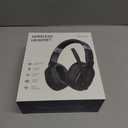 COSMUSIS Trucker Bluetooth Headset, Wireless Headsets with Noise Cancelling Microphone, Long Battery Life Bluetooth Headphones with Detachable Earpad/Single+Dual Mode for Office/Driving/Home (Black)