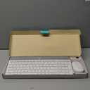 Logitech MK470 Slim Wireless Keyboard and Mouse Combo - Modern Compact Layout, Ultra Quiet, 2.4 GHz USB Receiver, Plug n' Play Connectivity, Compatible with Windows - Off White