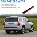 3rd Brake Light Full LED Rear Center Waterproof High Mount Stop Light 3rd Lamp Compatible with Chevy Tahoe Suburban 3500HD 2015 2016 2017 2018 2019 2020 Repalces 923-116 22783104