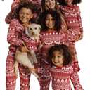 Neufigr Family Christmas Pajamas Matching Sets, Christmas PJs Long Sleeves Sleepwaear Holiday Family Loungewear Sets (Small, 01-red)