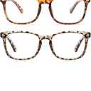 CCVOO Reading Glasses for Women/Men, Eyeglasses, Blue Light Readers for Women/Men, Computer Eye Glasses, Cheaters, 4 Pack, +1.0