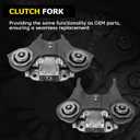6DCT250 DPS6 Auto Transmission Clutch Kit with Clutch Release Fork Lever Compatible with Dual Ford Focus Fiesta 2011-2019 B-Max 2012-2019 Ecosport 2013-2019, Repalce# 602000800