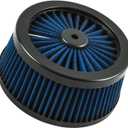 Motorcycle Air Filter High Flow Intake Cleaner Accessories 29400118 for Harley Cruiser 2007-Later Sportster XL, 2008-2017 Dyna, 2008-2015 Softail Models (Blue)
