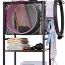 StorageWorks Home Gym Weight Rack, Exercise Equipment Storage Rack, Yoga Mat Storage Rack, Yoga Mat Holder with Wheels