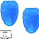 Vasectomy Reusable Cold Ice Packs for Testicular Support and Pain Relief, Vasectomy Gift for Men (Blue-2, Excluding Underwear) 