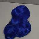 Wigs 28 inch Wavy Curly Cosplay Wig With Wig Cap and Comb (Dark Blue)