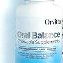 Orvitta Oral pH Balance Chewable Tablets, Breath Lab Oral Probiotic Sugar-Free, Refreshing Mint Flavor - Supports Oral microbiota, Saliva pH Balance, and Fresh Breath 120 Tablets