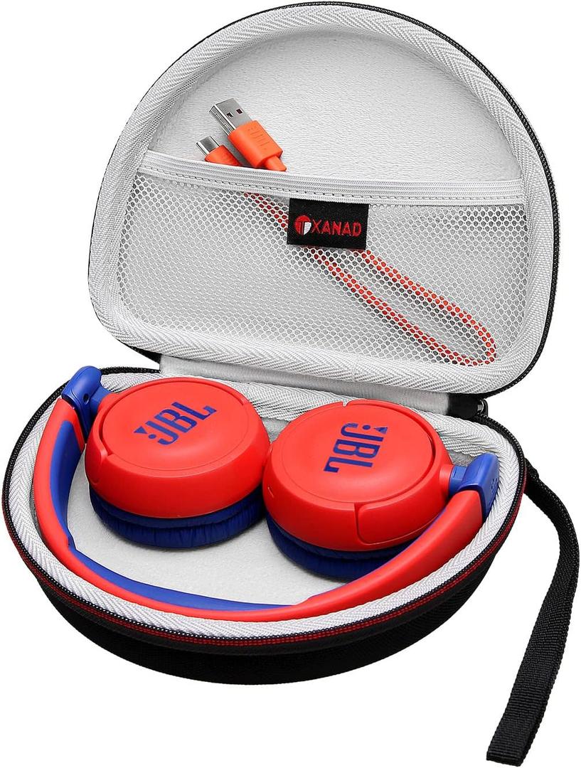 XANAD EVA Hard Case for Junior Junior 320BT / JBL JR300BT / Jr310BT or Sony MDR-ZX110 / MDRZX110NC / MDR-ZX310AP On-Ear Headphones (Gray)