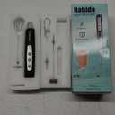 Nahida Milk Frother Wand for Coffee Frother Handheld with Stand Drink Mixer with 3 Heads 3 Speeds Electric Whisk Foam Maker For Latte, Cappuccino, Hot Chocolate - Black