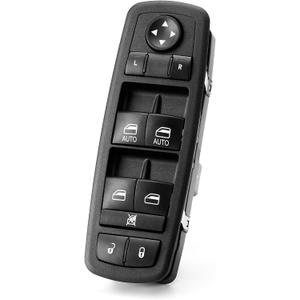 2010-2011 Dodge Grand Caravan Window Switch, 2010-2011 Town & Country Main Driver Side Window Button Control with Door Lock Switch,Front Left 4602535AH,4602535AI(2 Auto,w/o Power Folding Mirrors)