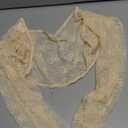 Womens Crop Cardigan Lace Shrug Bell Sleeve Tie Front Top Sexy Sheer Bolero Going Out Outfits, Size XL