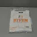 BTFBM Womens Short Sleeve Tops 2025 Summer Casual Crew Neck Oversized Sweater Solid Color Ribbed Knit T Shirts (White, XL)