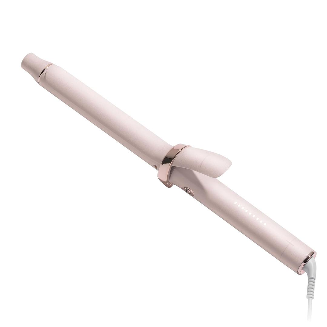 T3 SinglePass Curl X Extra-Long Barrel 1", 1.25", 1.5" Curling Iron with 9 Heat Settings and Ceramic Barrel for Fast Styling and Lasting Results on All Hair Types (Satin Blush)