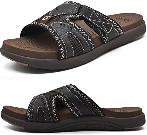 COFACE Mens Sport Recovery Sandals Plantar Fasciitis Soft Cushion Lightweight Orthotic Slides for Men 9